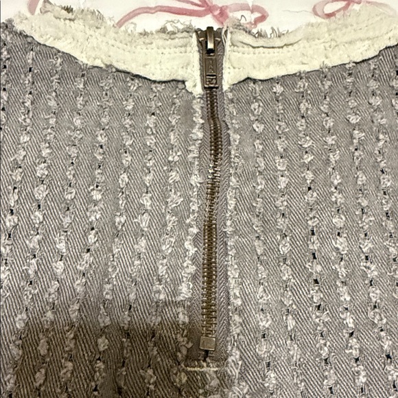 POL Charcoal Tank with Cream and Blue Floral Design - Picture 6 of 12